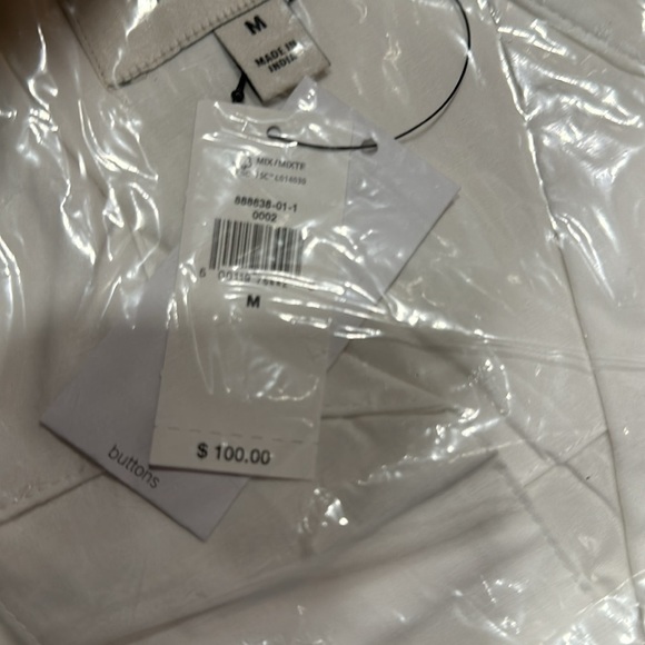 NWT! Banana Republic White POPLIN MINI DRESS - Picture 6 of 7